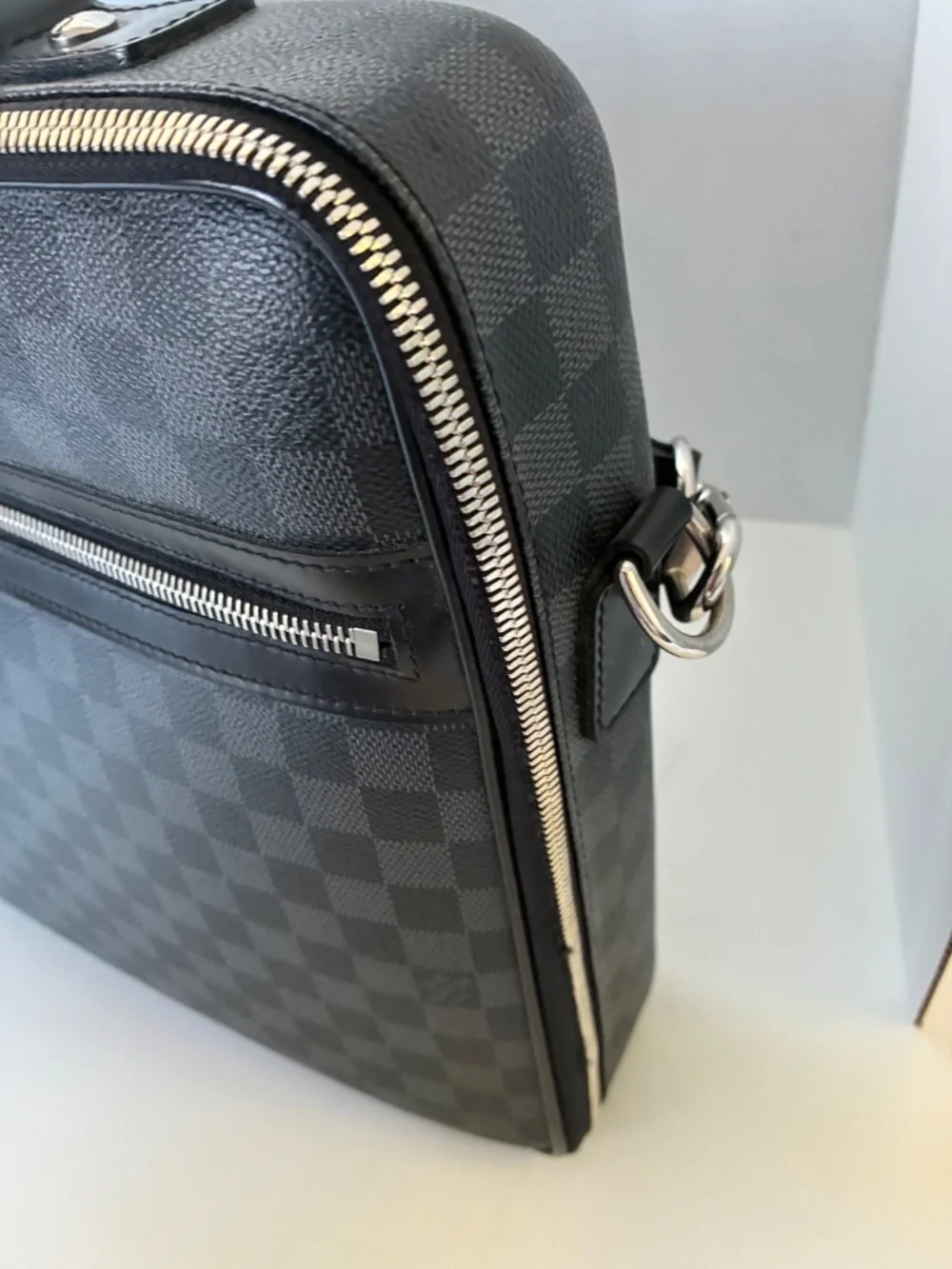 Louis Vuitton Briefcase N58030 Steve Damier Graphite Black